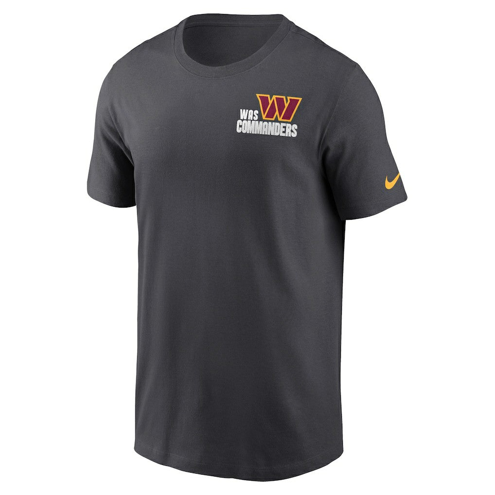 Washington Commanders Blitz Essential T-Shirt Anthracite - Nike