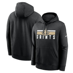 New Orleans Saints Club Fleece Pullover Hoodie Black - Nike