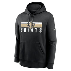 New Orleans Saints Club Fleece Pullover Hoodie Black - Nike