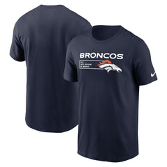 Denver Broncos Division Essential T-Shirt Navy - Nike