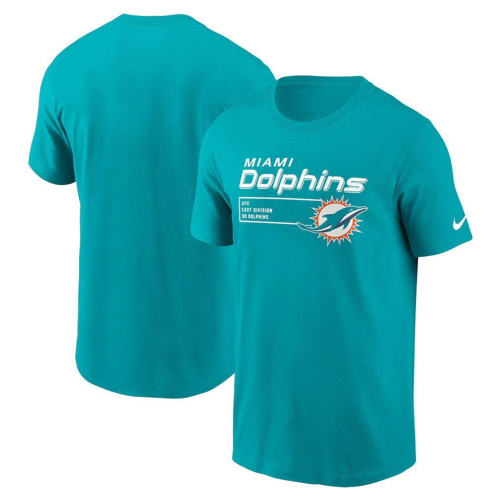 Miami Dolphins Division Essential T-Shirt Aqua - Nike