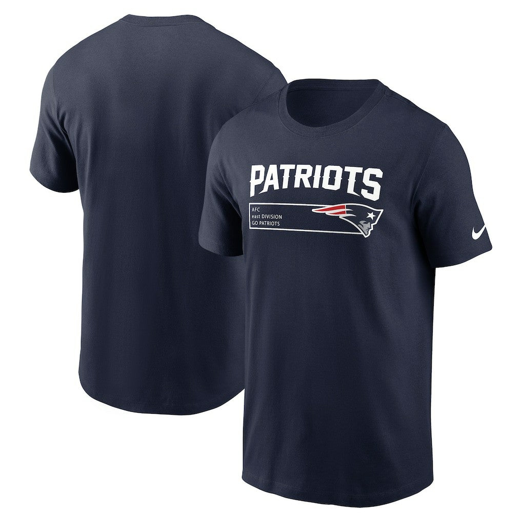 New England Patriots Division Essential T-Shirt Navy - Nike