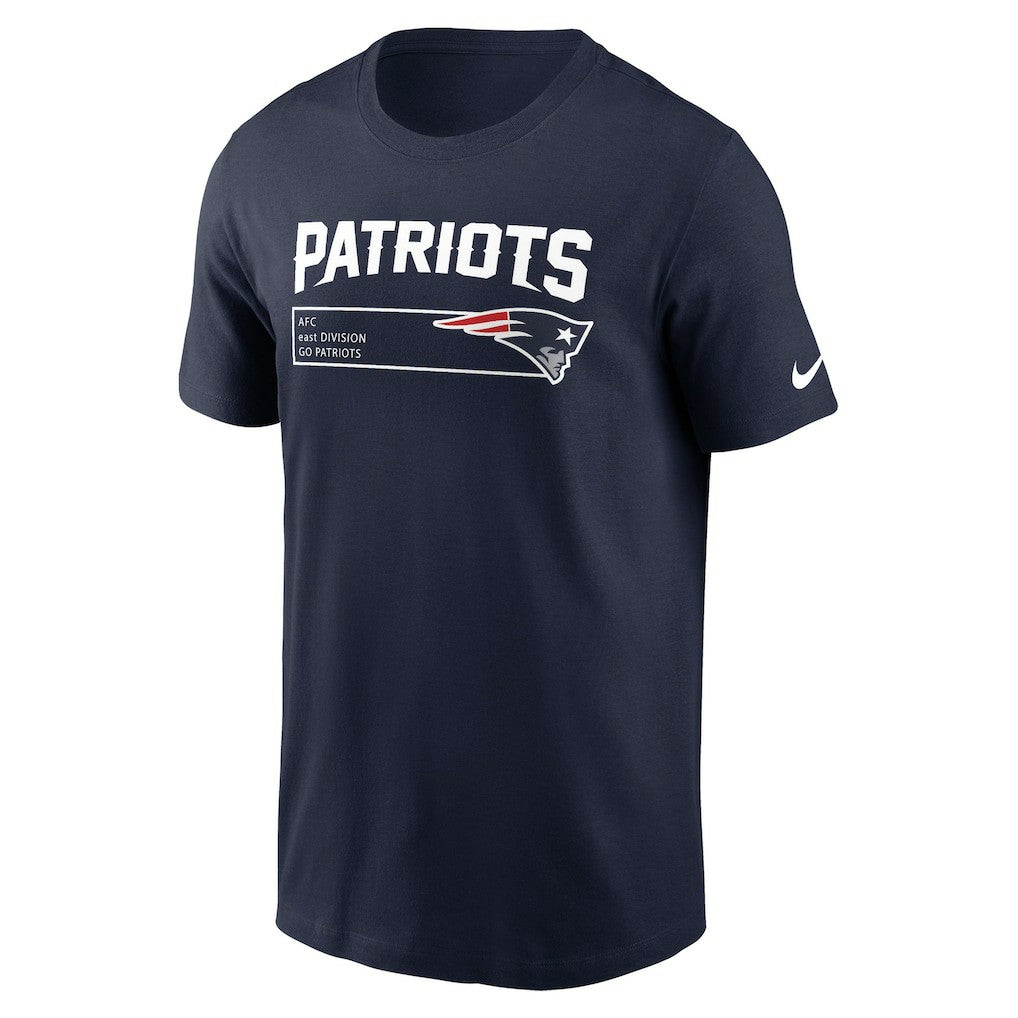 New England Patriots Division Essential T-Shirt Navy - Nike