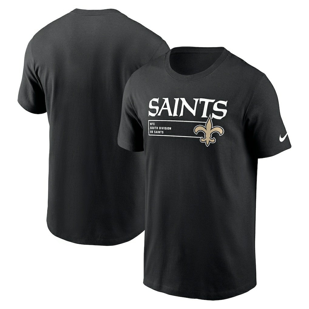 New Orleans Saints Division Essential T-Shirt Black - Nike