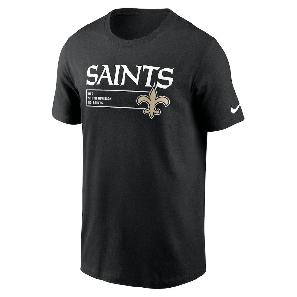 New Orleans Saints Division Essential T-Shirt Black - Nike