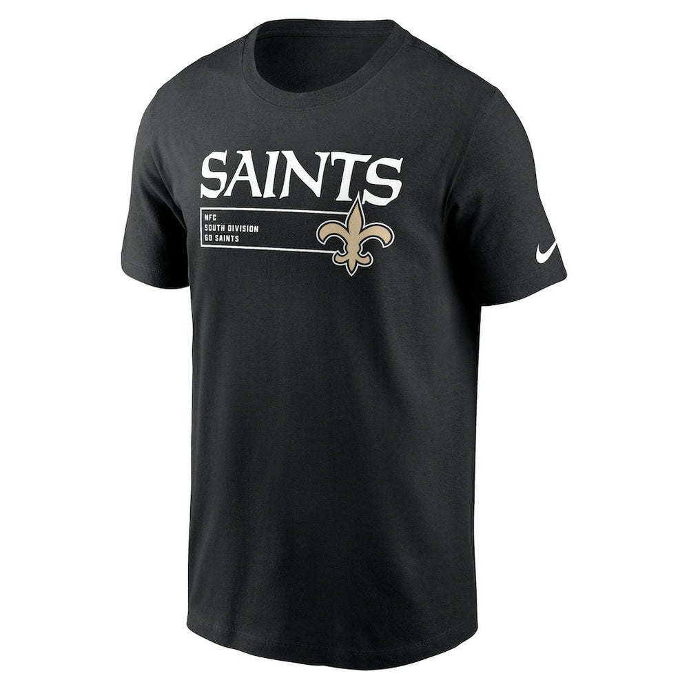 New Orleans Saints Division Essential T-Shirt Black - Nike