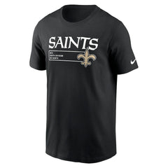 New Orleans Saints Division Essential T-Shirt Black - Nike