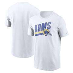 Los Angeles Rams Essential Blitz Lockup T-Shirt White - Nike