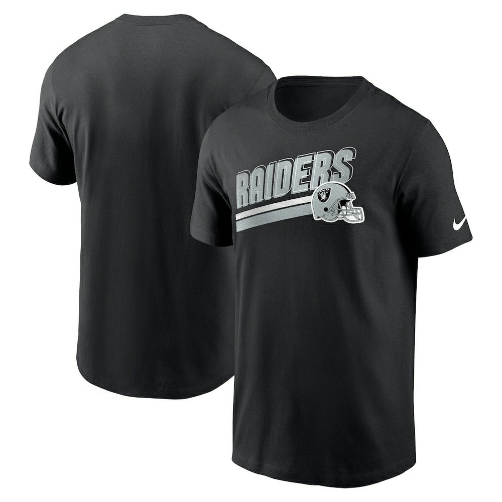 Las Vegas Raiders Essential Blitz Lockup T-Shirt Black - Nike