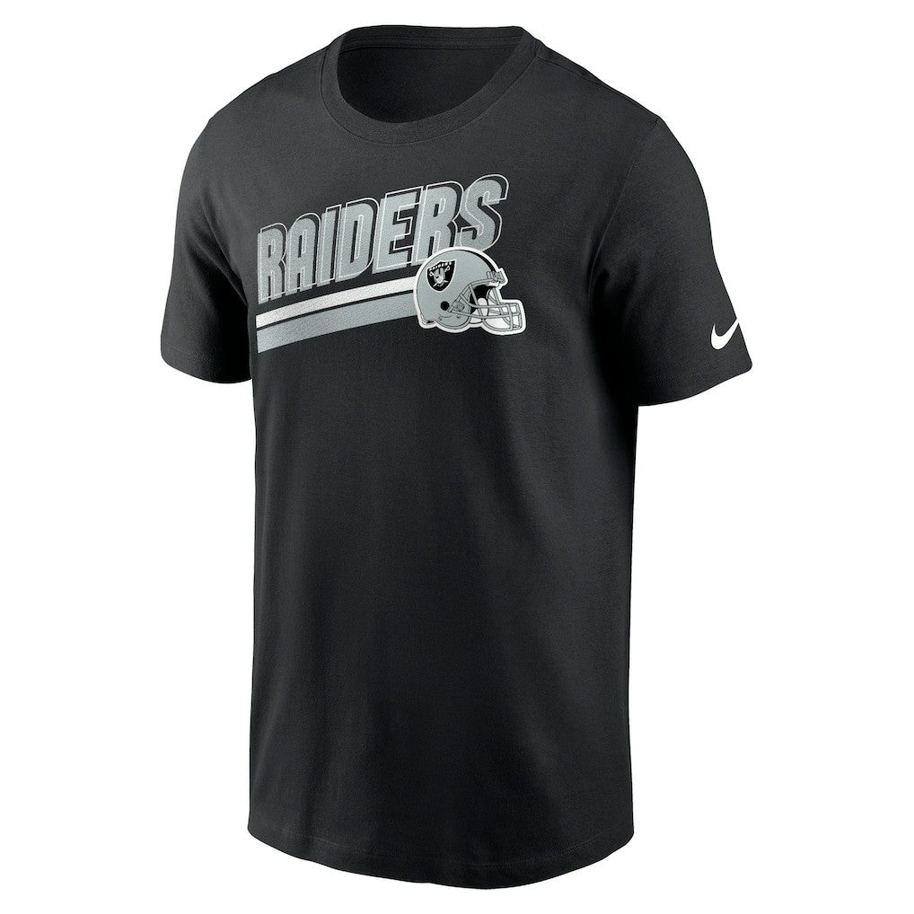 Las Vegas Raiders Essential Blitz Lockup T-Shirt Black - Nike