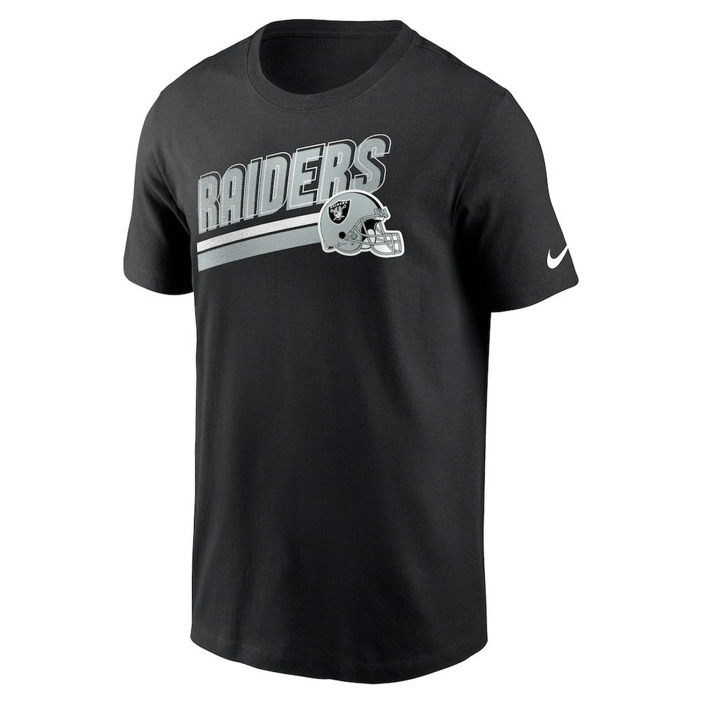 Las Vegas Raiders Essential Blitz Lockup T-Shirt Black - Nike