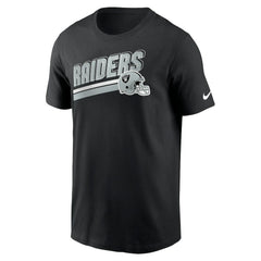 Las Vegas Raiders Essential Blitz Lockup T-Shirt Black - Nike