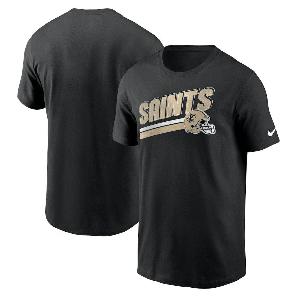 New Orleans Saints Essential Blitz Lockup T-Shirt Black - Nike