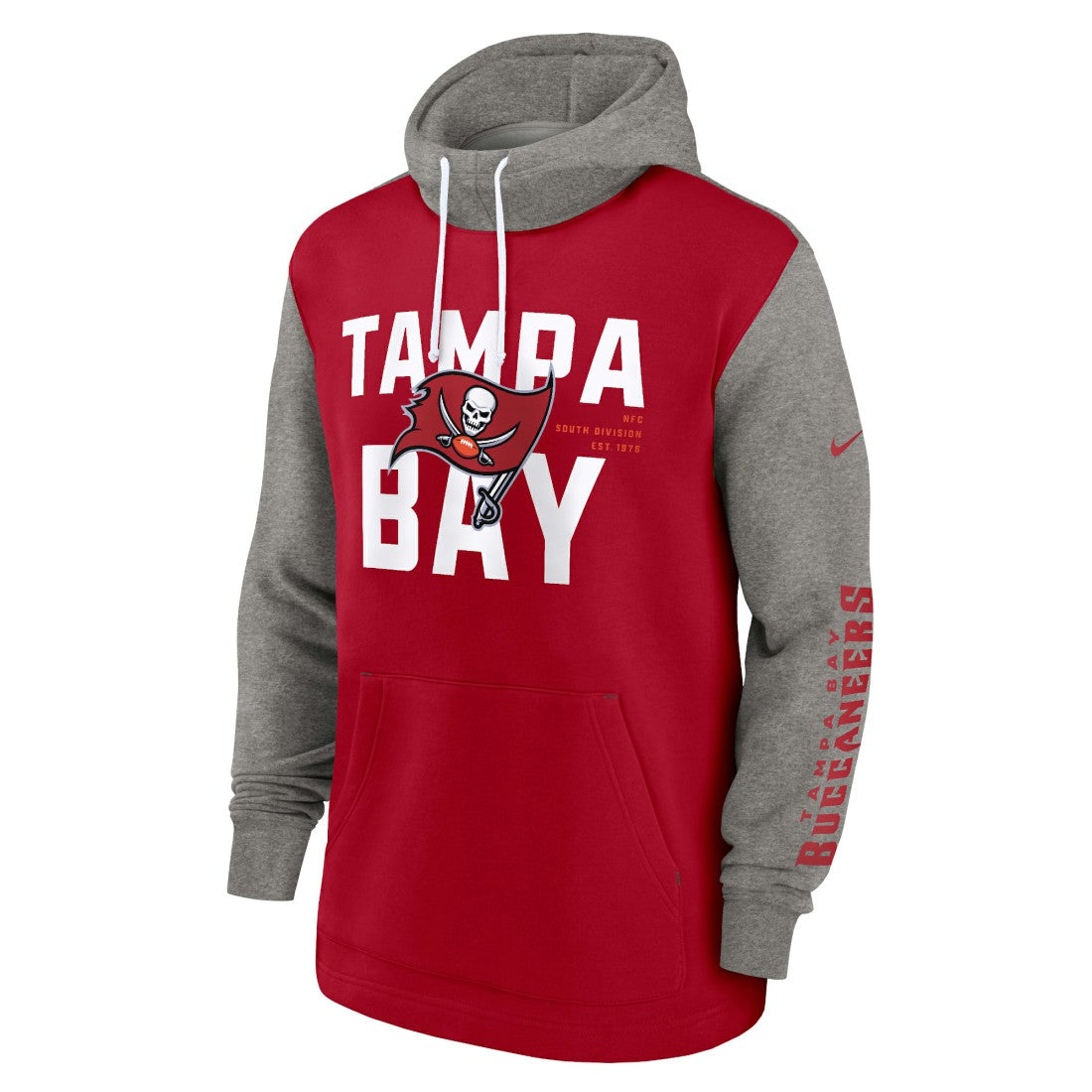 Tampa Bay Buccaneers Fashion Color Block Pullover Hoodie Red - Nike