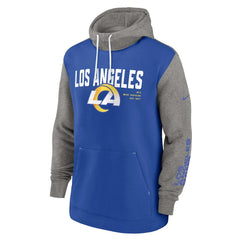 Los Angeles Rams Fashion Color Block Pullover Hoodie Royal - Nike