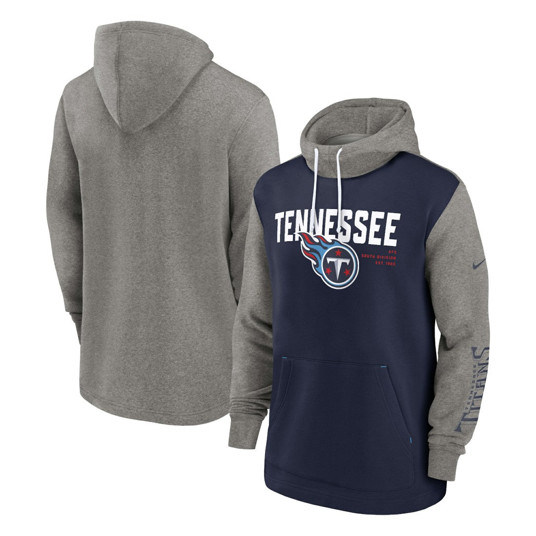 Tennessee Titans Fashion Color Block Pullover Hoodie Navy - Nike