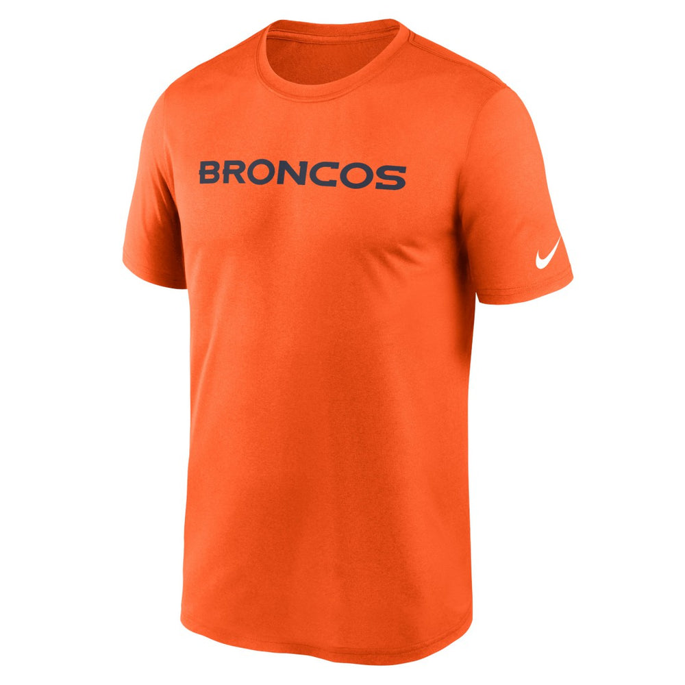 Denver Broncos Legend Wordmark Performance T-Shirt Orange - Nike