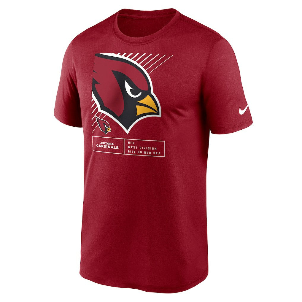 Arizona Cardinals Legend Yard Lines Performance T-Shirt Cardinal - Nike