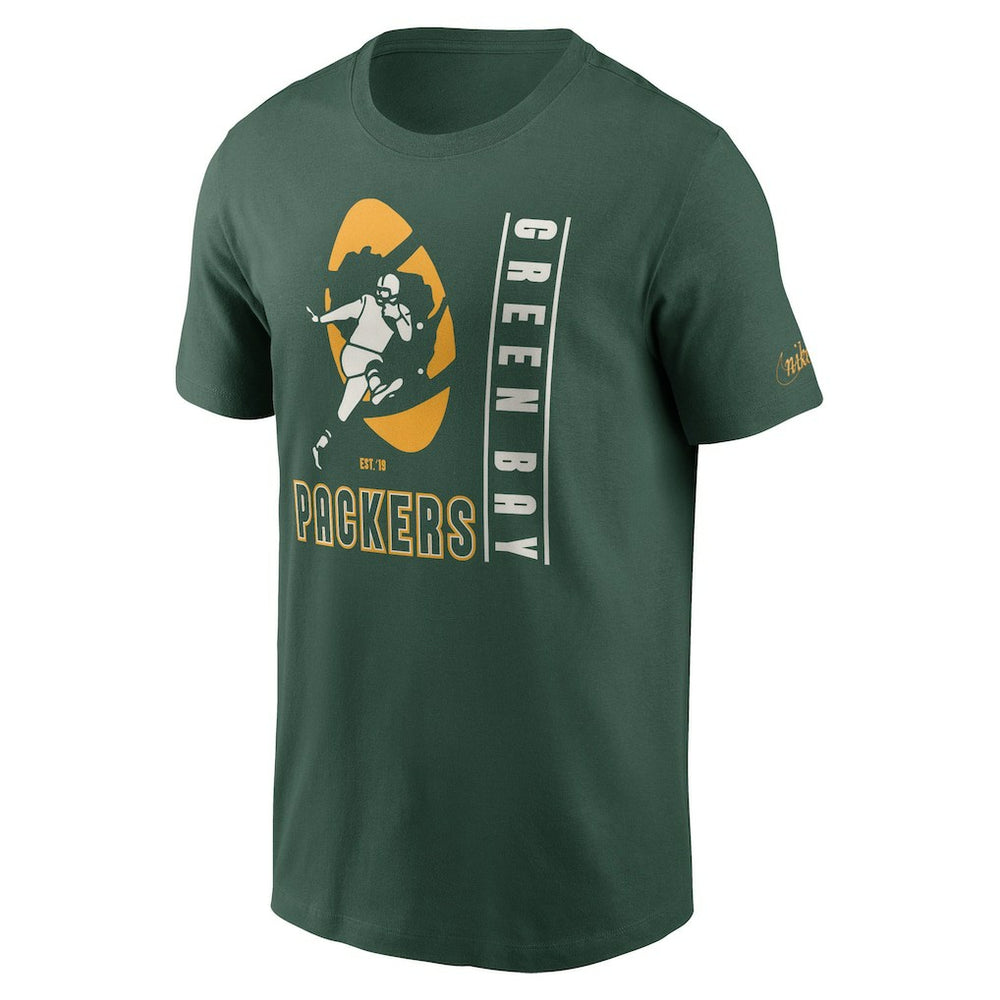 Green Bay Packers Lockup Essential T-Shirt Green - Nike