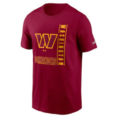 Washington Commanders Lockup Essential T-Shirt Burgundy - Nike
