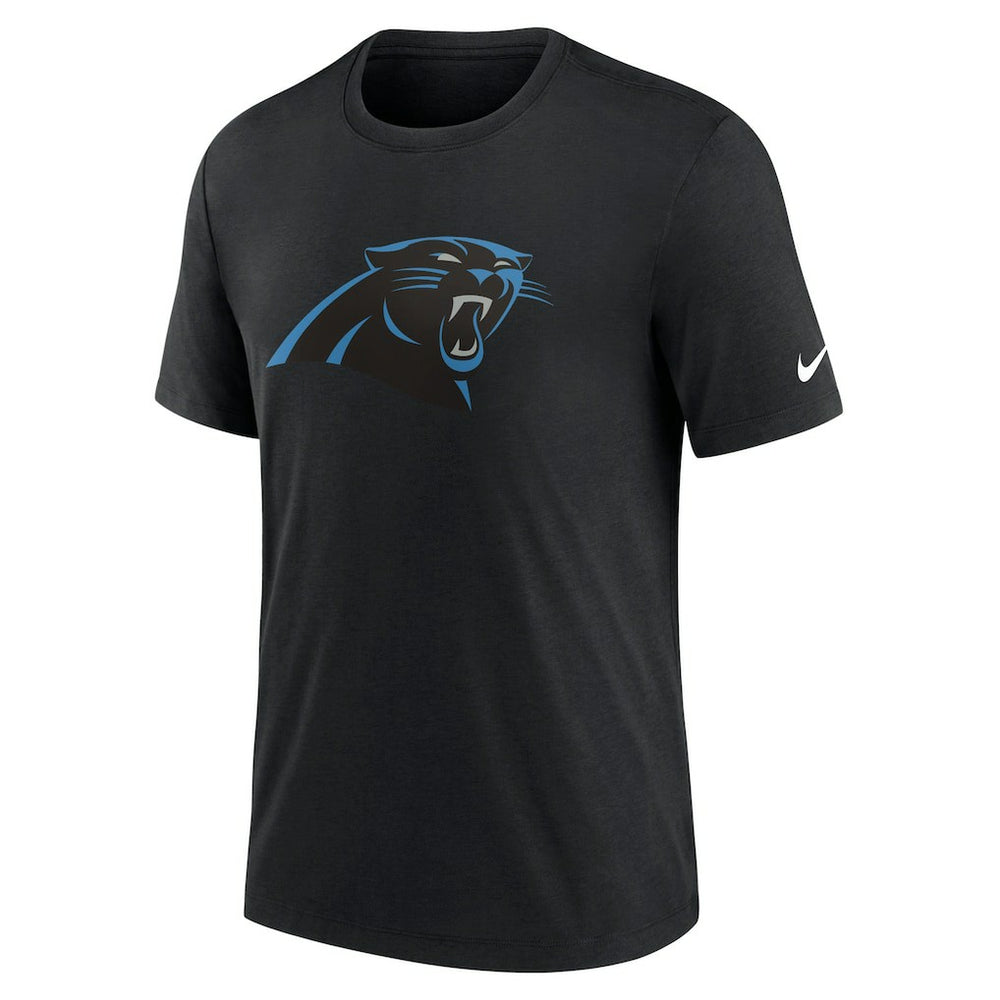 Carolina Panthers Rewind Logo Tri-Blend T-Shirt Black - Nike