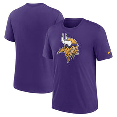 Minnesota Vikings Rewind Logo Tri-Blend T-Shirt Purple - Nike