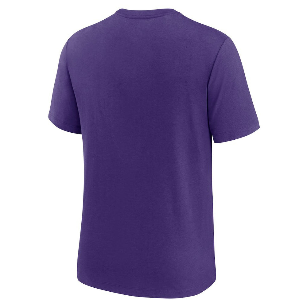 Minnesota Vikings Rewind Logo Tri-Blend T-Shirt Purple - Nike