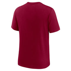 Washington Commanders Rewind Logo Tri-Blend T-Shirt Burgundy - Nike