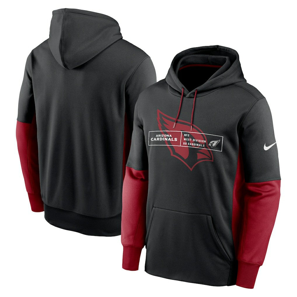 Arizona Cardinals Color Block Fleece Performance Pullover Hoodie Black - Nike