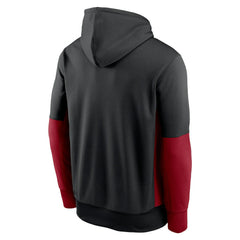 Arizona Cardinals Color Block Fleece Performance Pullover Hoodie Black - Nike