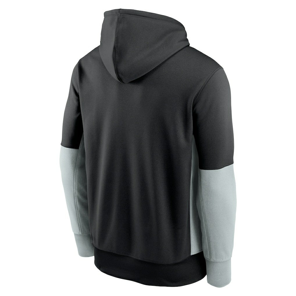 Las Vegas Raiders Color Block Fleece Performance Pullover Hoodie Black - Nike
