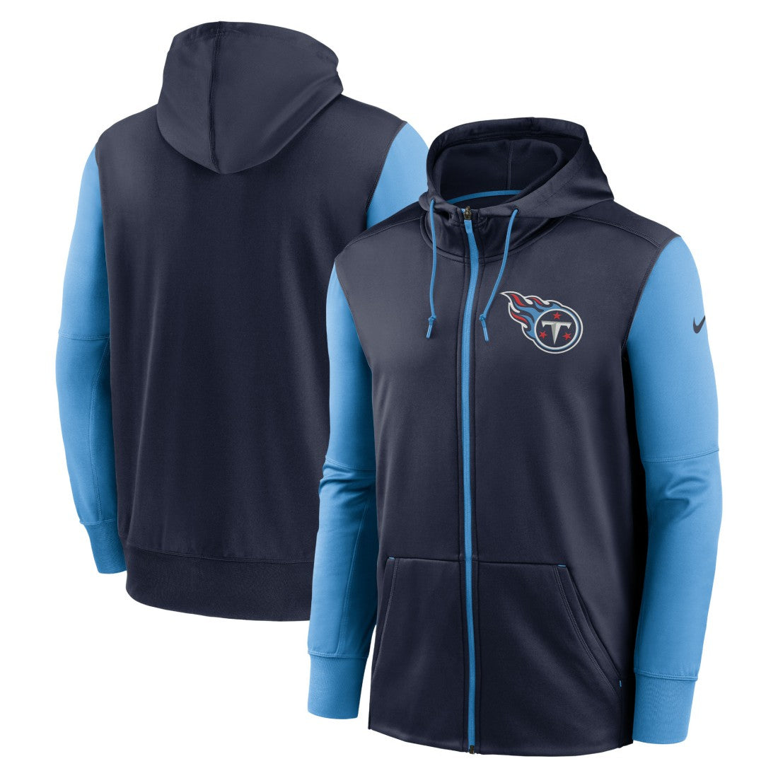 Tennessee Titans Performance Full-Zip Hoodie Navy - Nike