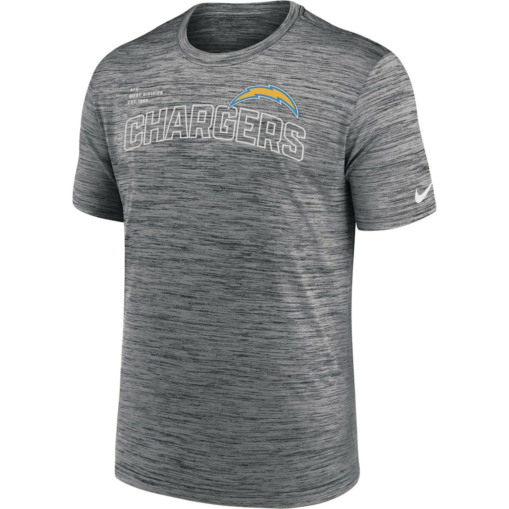 Los Angeles Chargers Velocity Arch Performance T-Shirt Anthracite - Nike