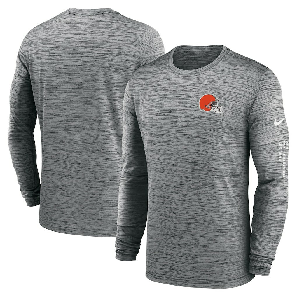 Cleveland Browns Velocity Long Sleeve T-Shirt Anthracite - Nike