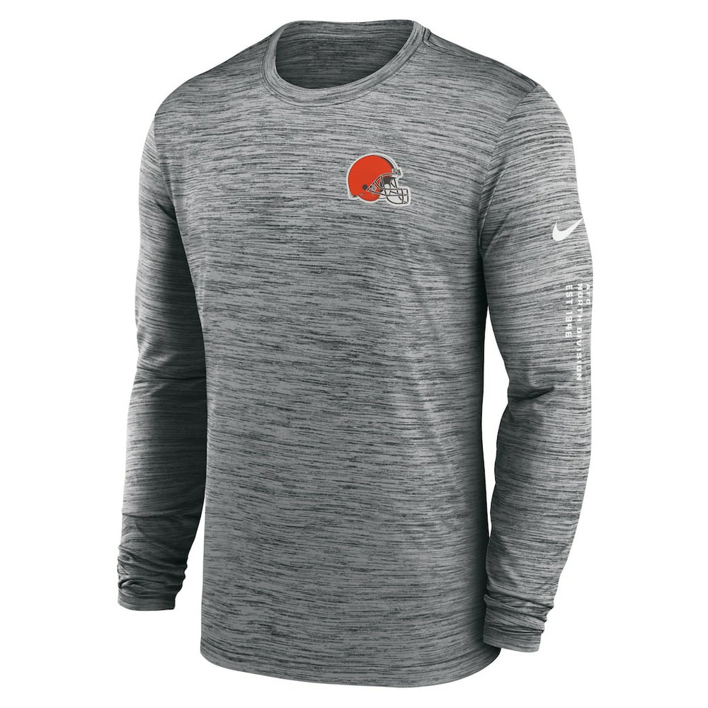 Cleveland Browns Velocity Long Sleeve T-Shirt Anthracite - Nike