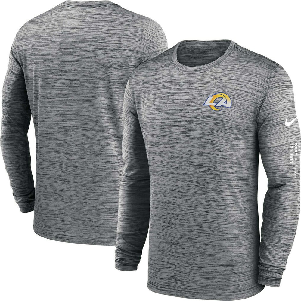 Los Angeles Rams Velocity Long Sleeve T-Shirt Anthracite - Nike