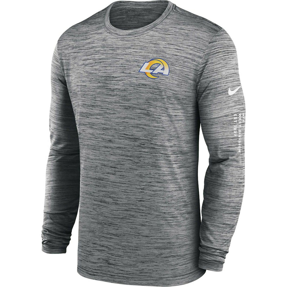 Los Angeles Rams Velocity Long Sleeve T-Shirt Anthracite - Nike