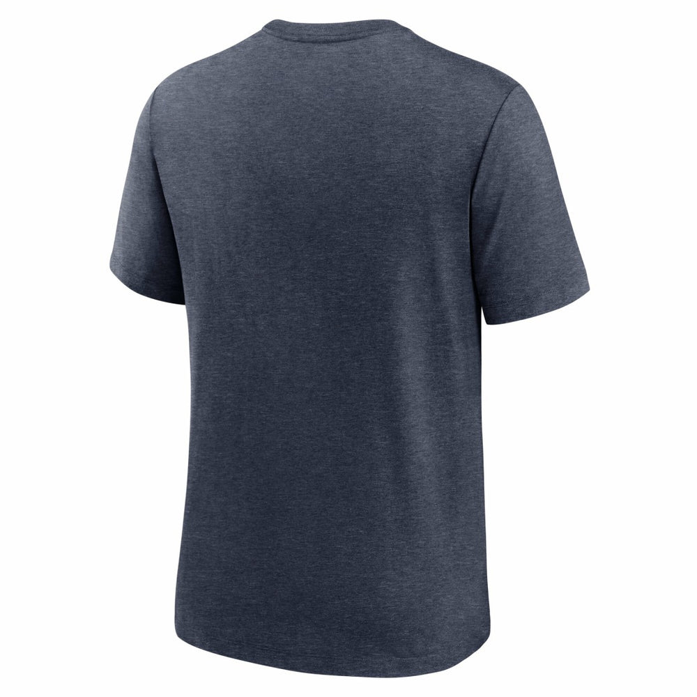 Tennessee Titans Helmet Tri-Blend T-Shirt Heather Navy - Nike