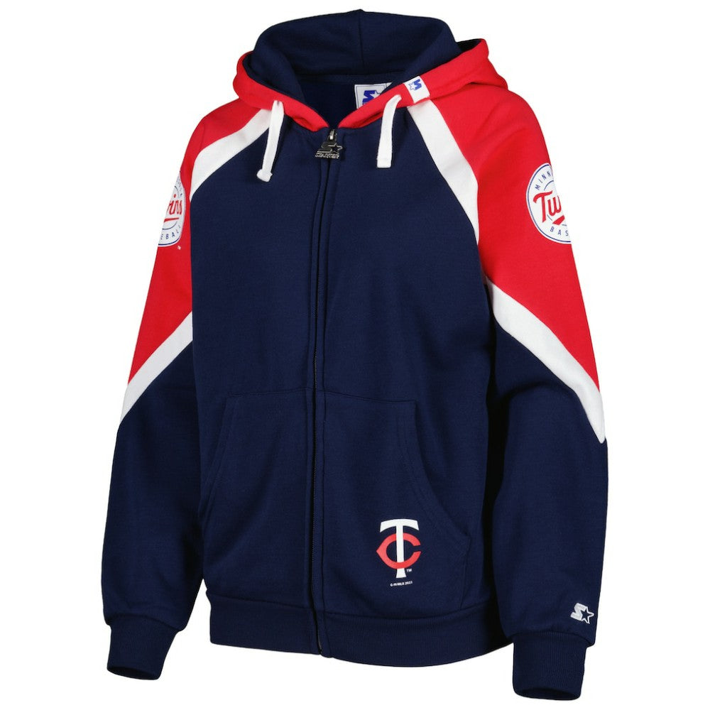 Minnesota Twins Starter Women's Hail Mary Full-Zip Hoodie Lifestyle