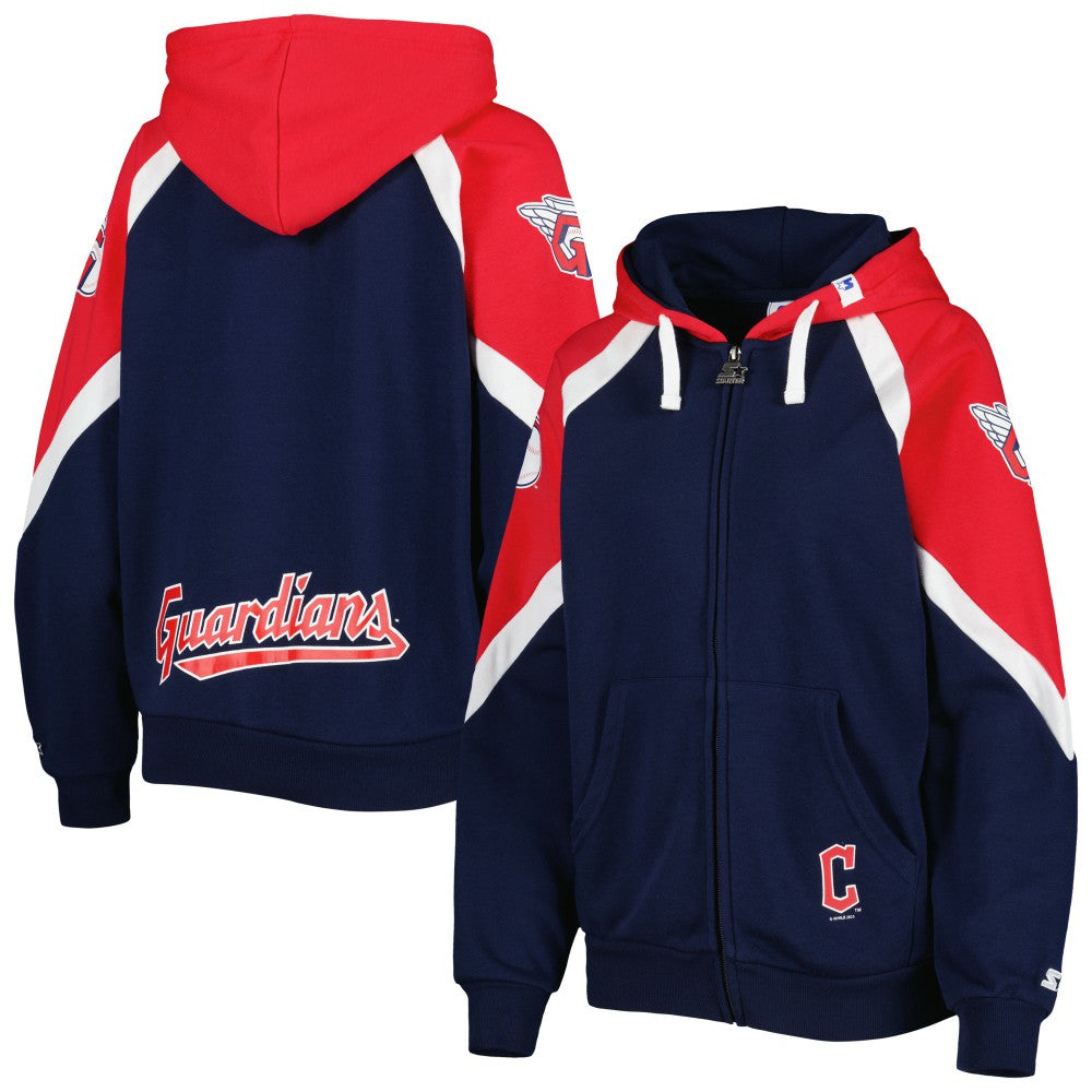 Cleveland Guardians Starter Women's Hail Mary Full-Zip Hoodie Clearance