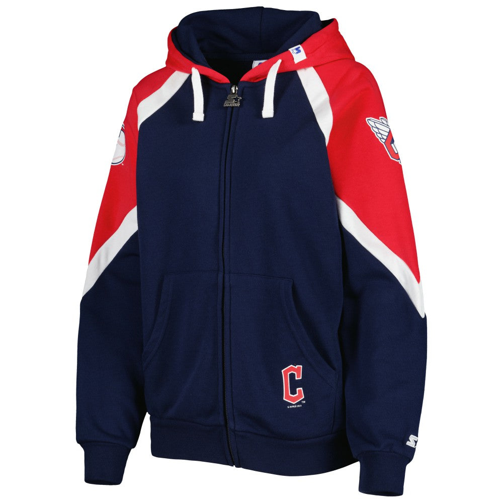 Cleveland Guardians Starter Women's Hail Mary Full-Zip Hoodie Clearance