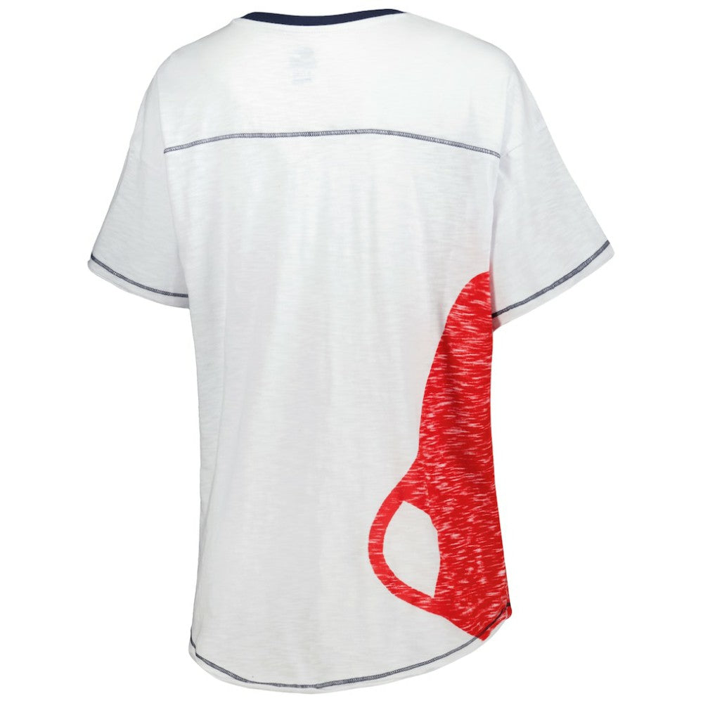 Boston Red Sox Starter Women's Perfect Game V-Neck T-Shirt for sale