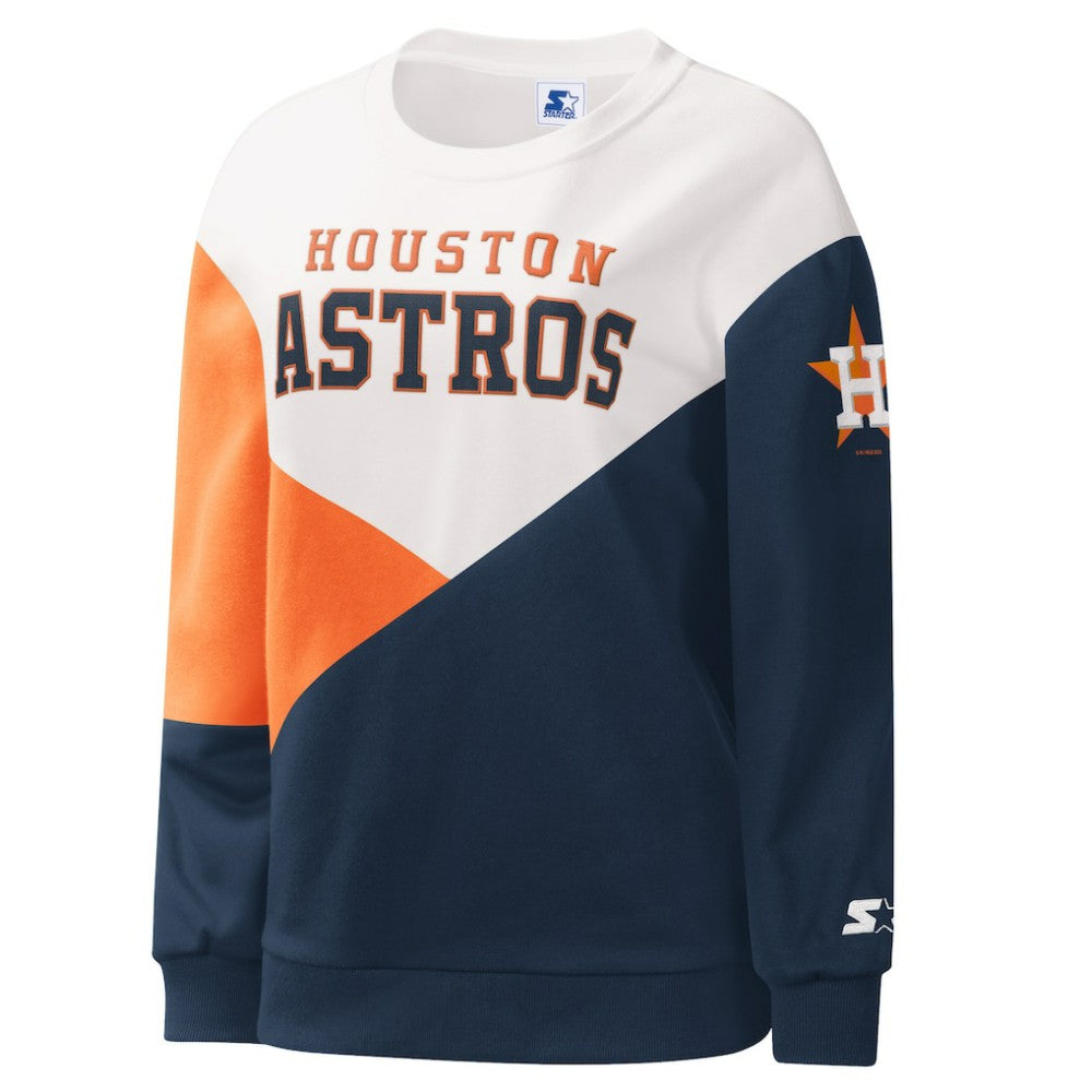Houston Astros Starter Women's Shutout Pullover Sweatshirt discount