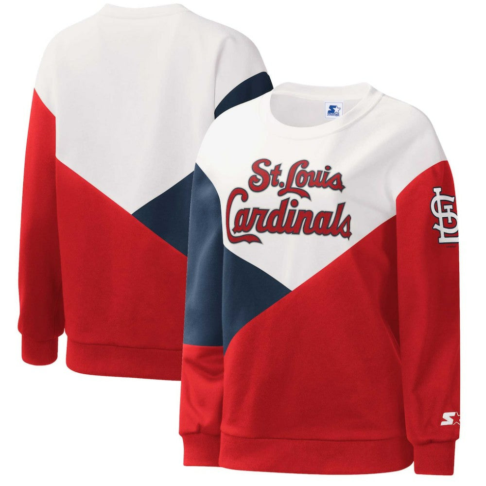 St. Louis Cardinals Starter Women's Shutout Pullover Sweatshirt Online
