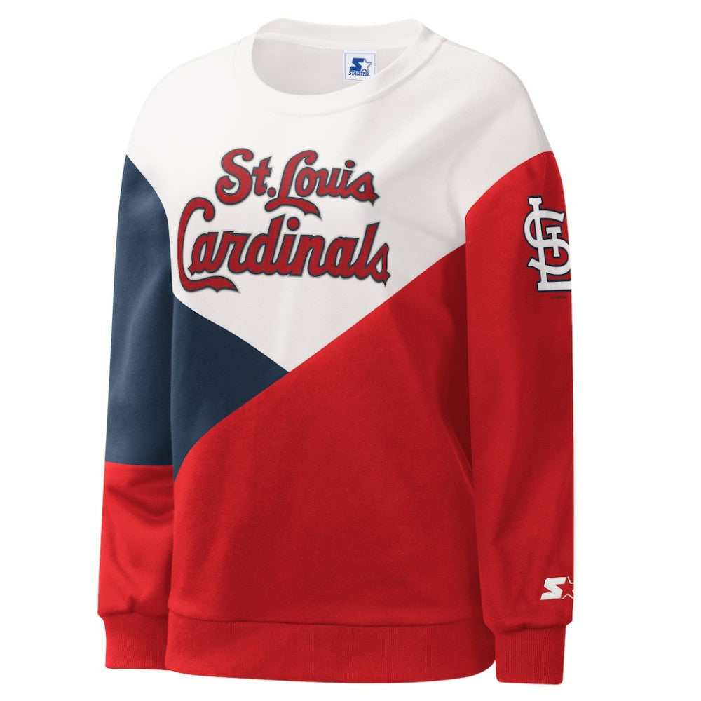 St. Louis Cardinals Starter Women's Shutout Pullover Sweatshirt Online