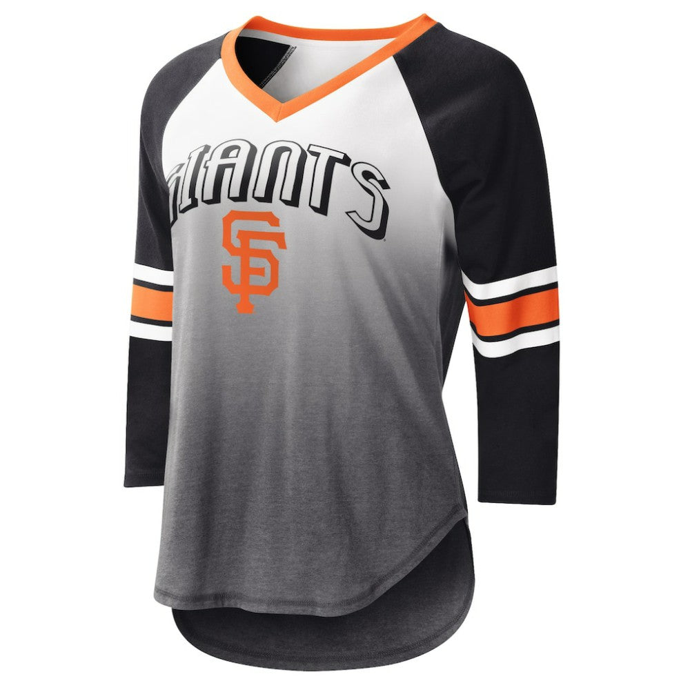 San Francisco Giants G-III 4Her by Carl Banks Women's Lead-Off Raglan 3/4-Sleeve V-Neck T-Shirt discount