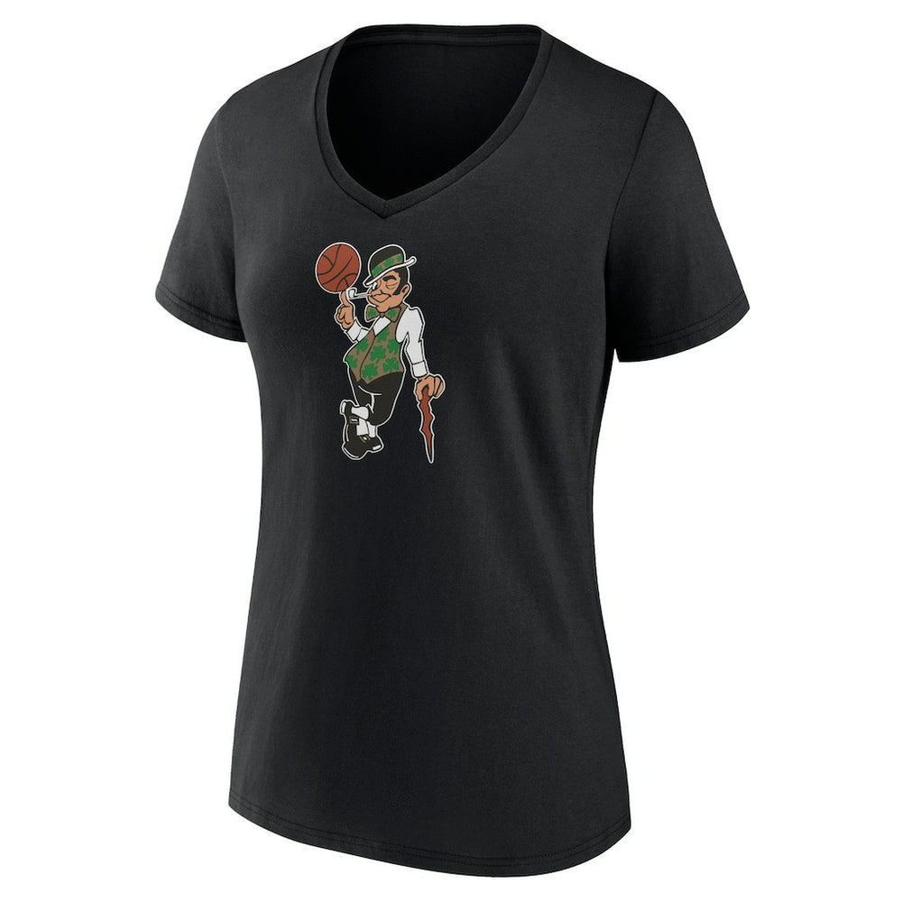 NBA - Boston Celtics Women's Alternate Logo V-Neck T-Shirt - Black