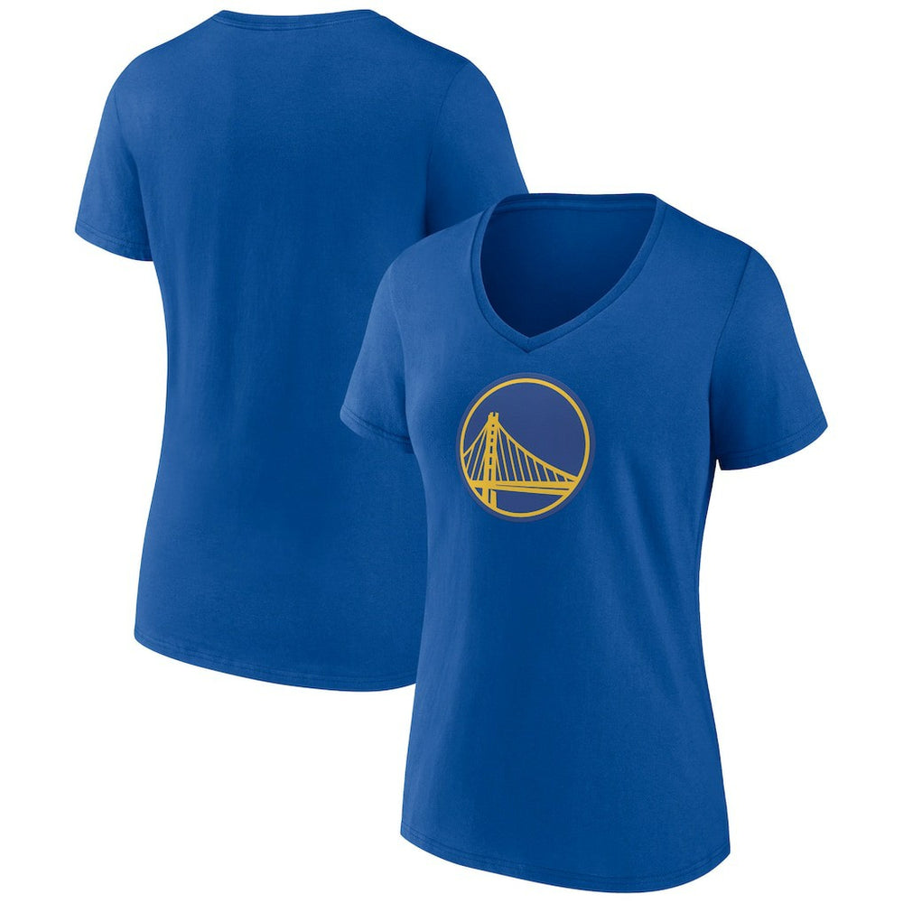 NBA - Golden State Warriors Women's Alternate Logo V-Neck T-Shirt - Royal