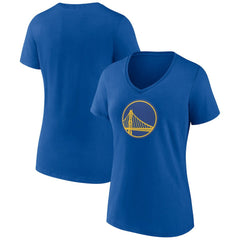 NBA - Golden State Warriors Women's Alternate Logo V-Neck T-Shirt - Royal