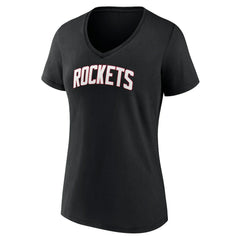 NBA - Houston Rockets Women's Alternate Logo V-Neck T-Shirt - Black